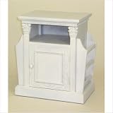 Adeliene Magazine Cabinet in White