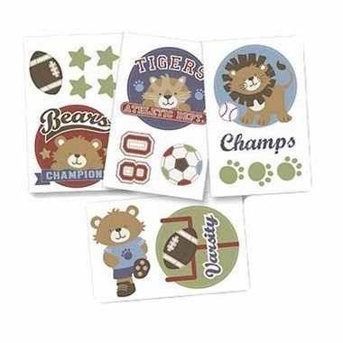 Kids Line Wall Decal, Animal All Stars