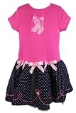 Rare Editions Infant Toddler Girls New Ballet Slippers Pink with Blue Polka Dot Dress