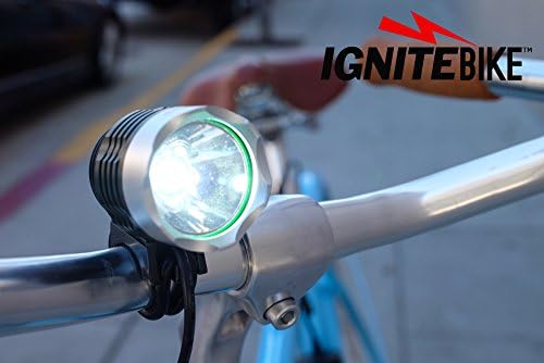 IgniteBike Road Torch LED 1200 LUMENS Bike Headlight - WATERPROOF - No tools required - LIFETIME GUARANTEED