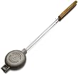 Romes #1805 Round Pie Iron with Steel and Wood Handles
