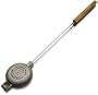 Rome's #1805 Round Pie Iron with Steel and Wood Handles