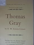 Produkt-Bild: THOMAS GRAY (WRITERS AND THEIR WORK: NO. 104)