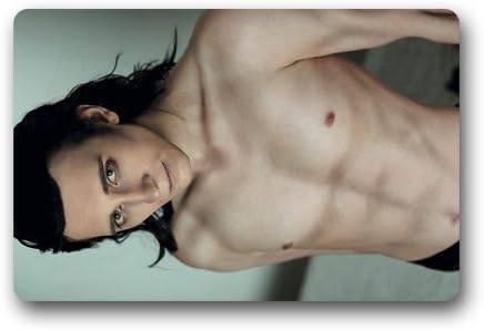 Custom Rectangle Entryways Non Slip Indoor/Outdoor Doormat with Floor MatLoki Face Asgard Tom Hiddleston the Dark World Thor(23.6x15.7 inch)