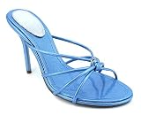 GLITTER STRAPPY TWIST HEEL