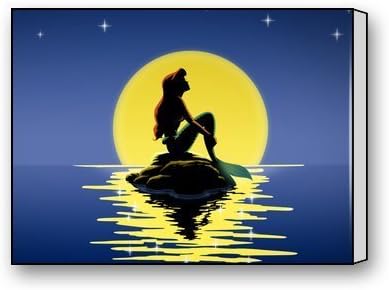 ArtShop Gallery Wrapped The Little Mermaid Theme Decor Photo Art Custom Modern Art Painting Wall Decor Canvas Print