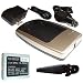 HQRP Replacement {COMBO} Premium Charger Set + HQRP Replacement NP-200 NP200 Battery for Minolta Dimage X, XT, Xg, Xi, Xt Biz Digital Cameras+ HQRP Tripod