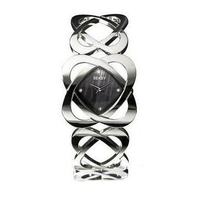 Seksy Ladies Hidden Hearts Watch 4159 As On ITV Rod Stewart Show One Night Only + Free 3 Pairs of Pave jewellery Ear Studs Free Gift