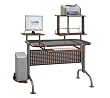 Innovex Brown Glass Desk By Leda