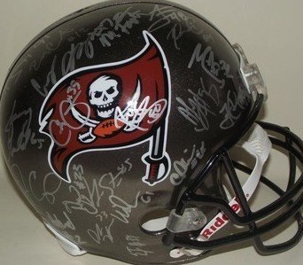 2011 TAMPA BAY BUCCANEERS TEAM SIGNED AUTOGRAPHED FULL SIZE HELMET COA + HOLOGRAM
