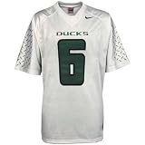 Nike Oregon Ducks #6 White Twilled Football Jersey