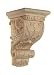 Acanthus corbel with scroll - Cherry