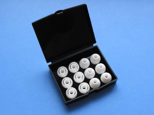 12pcs Small (White) Soft Replacement Eartips Earbuds Set Compatible with AKG by Harman: K324P, K321, K328, K330, K340, K374, K375, K390, and K391 NC in-Ear Earphones