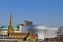photo poster City centre with St Martins Church and Selfridges Department Store, Digbeth. in size...