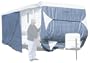 Classic Accessories 73263 PolyPro III Deluxe Grey Travel Trailer Cover, Fits 20' - 22'
