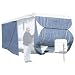 Classic Accessories 73263 PolyPro III Deluxe Grey Travel Trailer Cover, Fits 20' - 22'