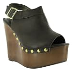 Soda Hunt Clog Dress Heel/Wedge Junior Low Womens