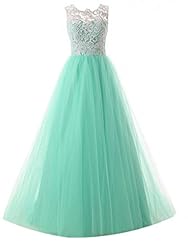 Cap Sleeves Applique Lace Chiffon/Tulle Evening Dress/Bridesmaid Dress/Prom Dress 