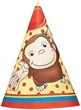 Curious George Party Hats 8ct