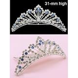 New Silver Wedding Bridal Rhinestone Gown Comb Tiara 66