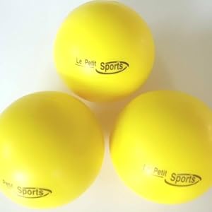 Le Petit Tennis Foam Balls - Yellow Tennis Balls Kids - Pack3 - (Stage 3 Ball - For Playing on 36ft Court) Le Petit Tennis Foam Balls - Yellow Tennis Balls Kids - Pack3 - (Stage 3 Ball - For Playing on 36ft Court)