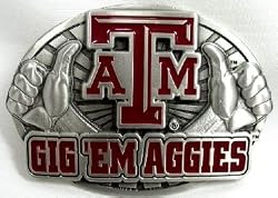 Texas A & M University Belt Buckle, NCAA Collegiate Buckle