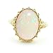 9ct Yellow Gold Ladies Aaa Large Colourful Opal Ring Size U Free Delivery Finger Sizes L To Z Available