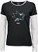 San Jose Sharks Women's Sequin Logo Long Sleeve Layered Tissue Tee