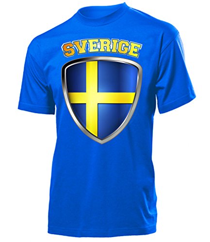FUSSBALL – FANARTIKEL- SCHWEDEN FANSHIRT 3201(H-B) Gr. M