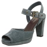 Aerosoles Womens Lesslie Quarter Strap Sandal,Mid Blue Suede,10 M