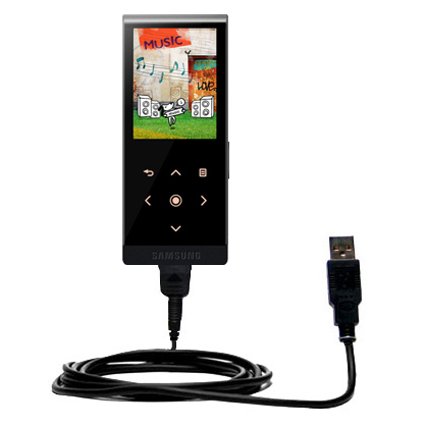 Classic Straight USB Cable for the Samsung T10 with Power Hot Sync and Charge capabilities - Gomadic Brand w/ TipExchange Technology