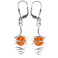 In Collections Damen-Ohrh�nger Sterling-Silber 925  1000263301L100 mit Bernstein