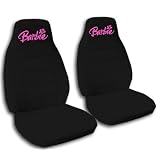 2 black Barbie car seat covers for a 2000 Pontiac Sunfire by Designcovers