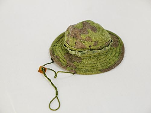 1/6 Scale Action Figure Accessory HOT WEATHER FLY FISHING HAT Camouflage Style 6 Green &amp; Brown Color Fit for 12" Figure