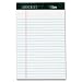 TOPS 63360 Docket Legal Ruled Perforated Pad, 16#, 5x8, White, 50 Sheets/Pad, 12/pack