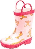 Hatley Sesame Street Girls 2-6x Elmo Girl Rainboot,Pink,6