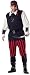 California Costumes Men's Cutthroat Pirate Costume,White/Black/Red,P (48-52)