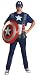 Search : Captain America T-Shirt And Mask Teen / Adult Costume Set Standard/Plus (42-52)