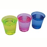 Plastic Neon Shot Glassses - Set of 12 by Evriholder Products