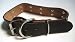 Sporting Goods : LOVEPET Coffe Jeweled Leather Dog Collars With Cozy Inside Lining, 1.6" X 28"