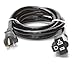 NEMA 5-20 Extension Power Cord - 10 Foot, 20A/125V, 12 AWG - Iron Box # IBX-1010-10M