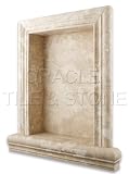 Durango Travertine Hand-Made Polished Shampoo Niche / Shelf - LARGE