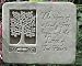 EXPRESSIONS COLLECTION Cast Stone 8.5 ROOTS OF LOVE Family Tree HEARTS Plaque SCULPTURE