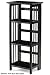 Mission Style 38 x 14 Inch Black Folding / Stacking Bookcase, 14
