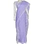 Fashion Saris in Chikan Embroidery on Cotton Purpl&hellip ShalinCraft