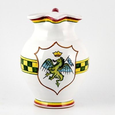 PALIO DI SIENA: DRAGO (Dragon) Pitcher (48 oz. 1.5 L.) [#6005-SIE]
