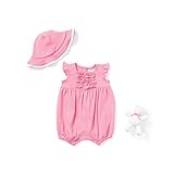 【並行輸入】RALPH LAUREN(ラルフローレン) ベビー　ショートスリーブコンビ＆ベビーソフト帽子＆ラルフベアーぬいぐるみ　ギフトボックス入りセット 18ｍ（80～85サイズ）