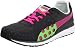 PUMA Women's Faas 300 Running Shoe,Dark Shadow/Neon/Fluro Green,9.5 B US