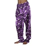 Womens NCAA Kansas State Wildcats Comfortable Fit Sleepwear / Pajama Pants - Purple & White