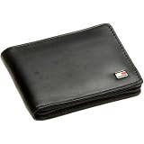Tommy Men's Oxford Zip Around Wallet,Black,One Size